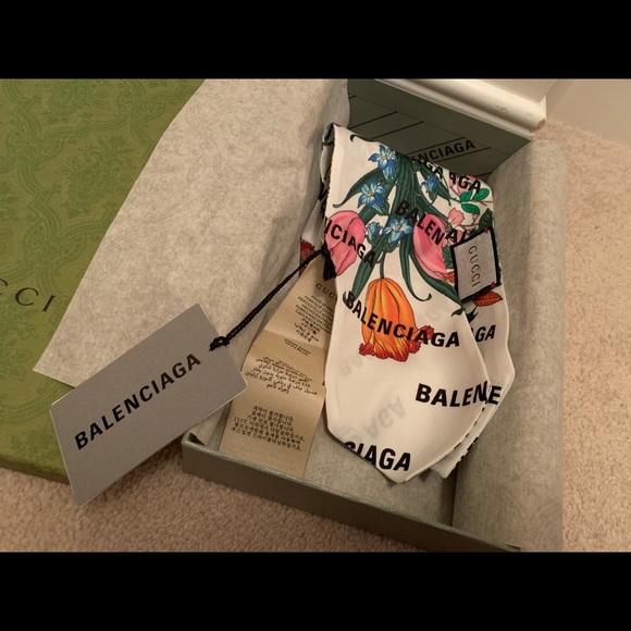 Gucci x Balenciaga floral twilly - Picture 7 of 7